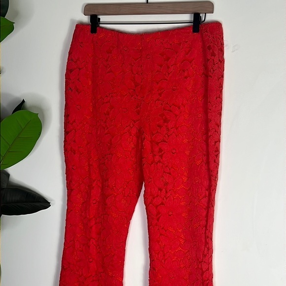 Women's Orange Lace Pants - Picture 4 of 9